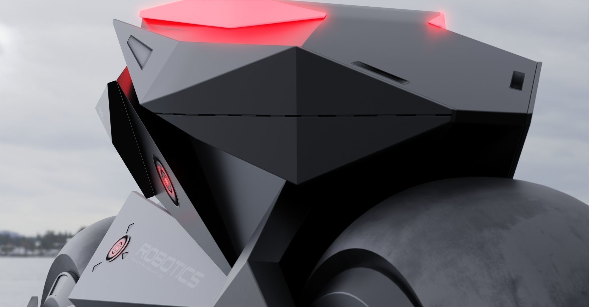 Motorcycle Robot 3D model_12