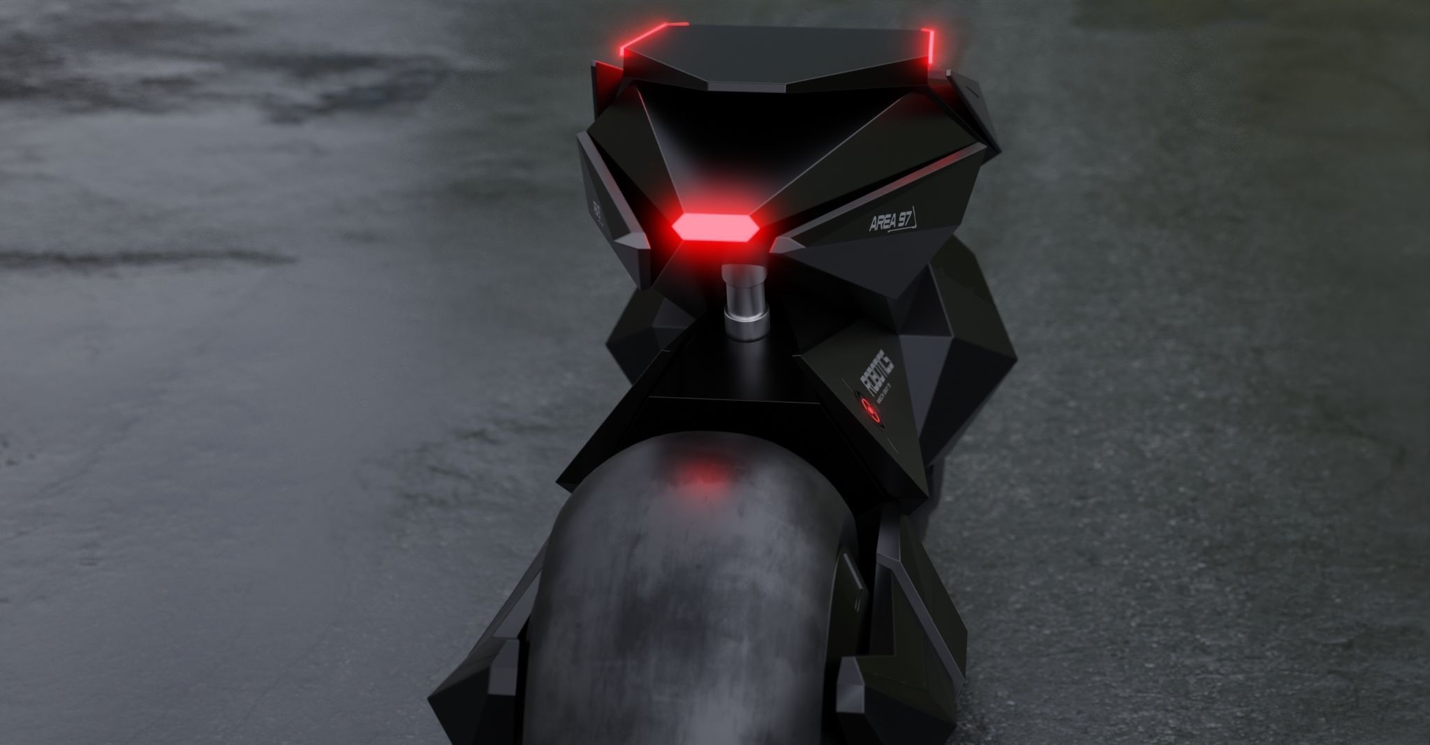 Motorcycle Robot 3D model_9