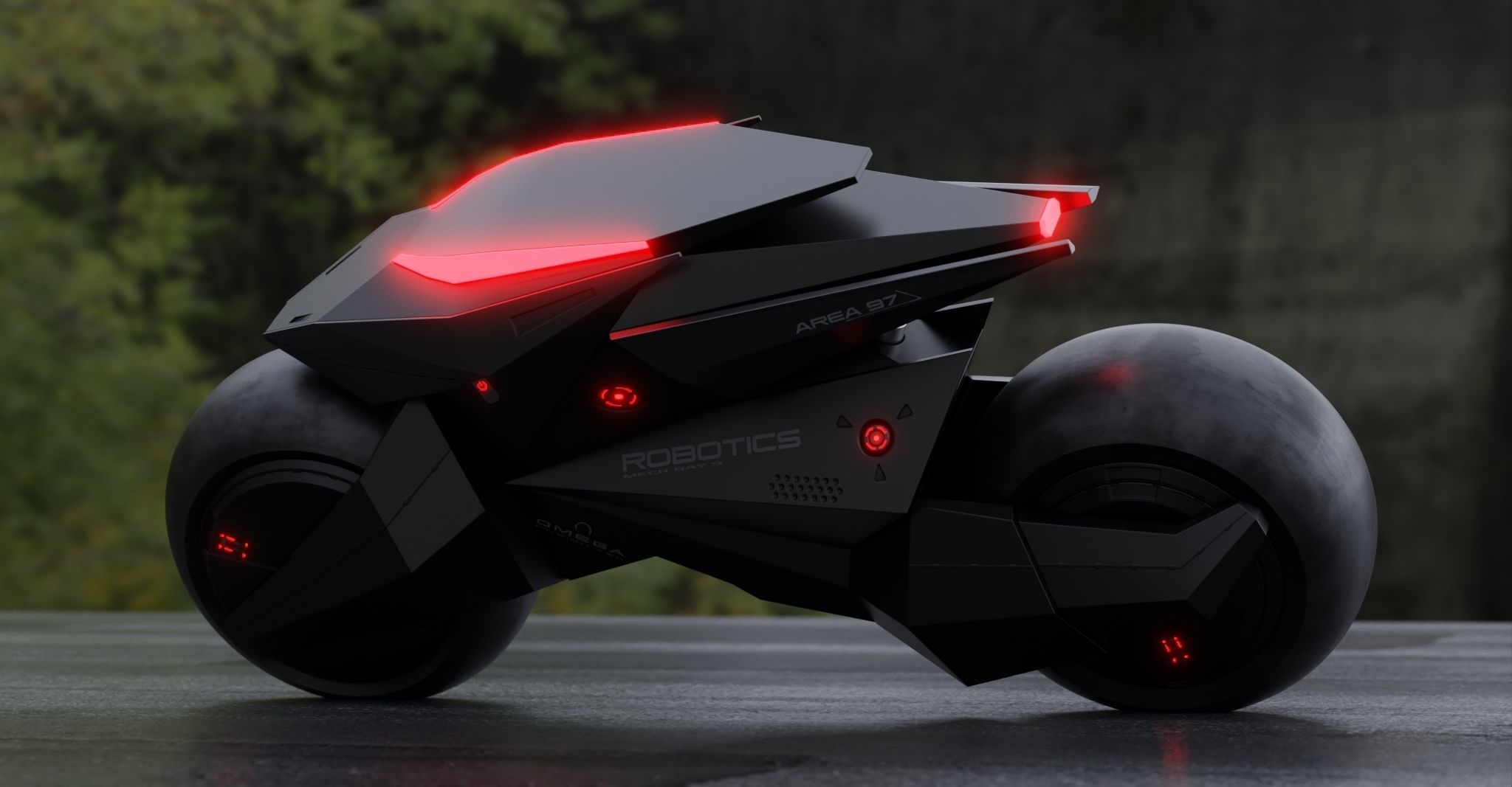 Motorcycle Robot 3D model_22