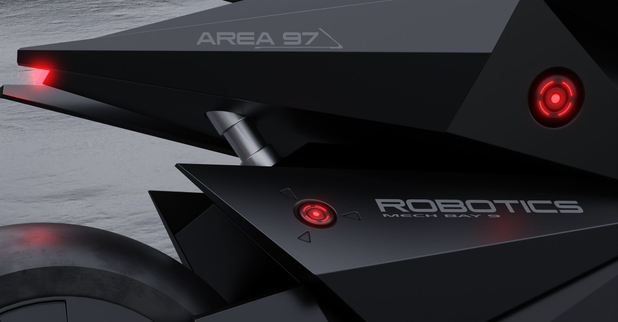 Motorcycle Robot 3D model_6