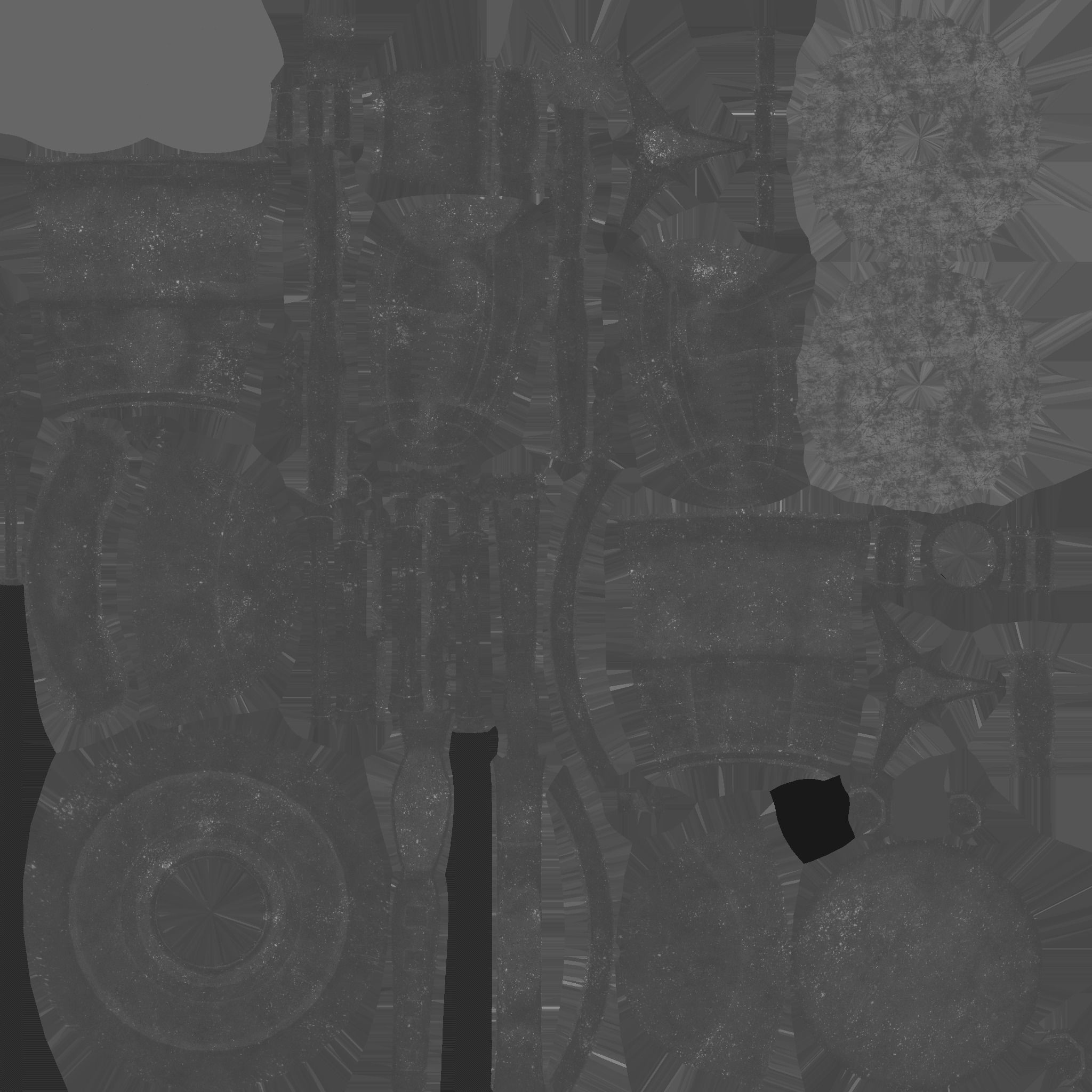 Robotic Arm A01 Dark Steel - Character Design SciFi Low-poly 3D model_24