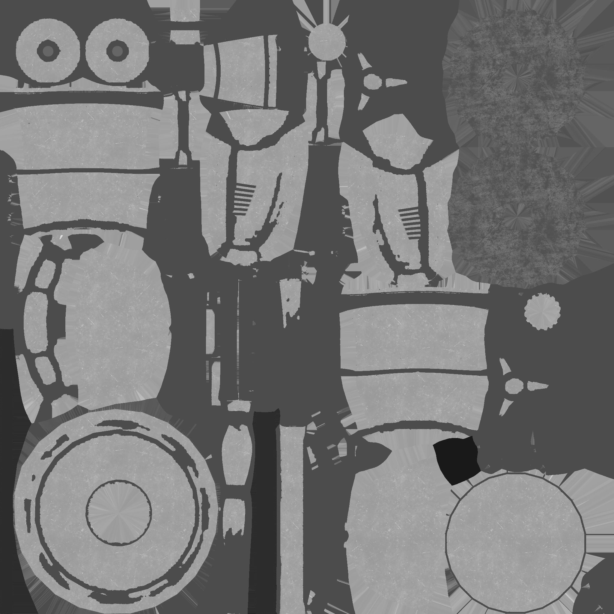 Robotic Arm A02 Bright Steel - Character Design SciFi Low-poly 3D model_24