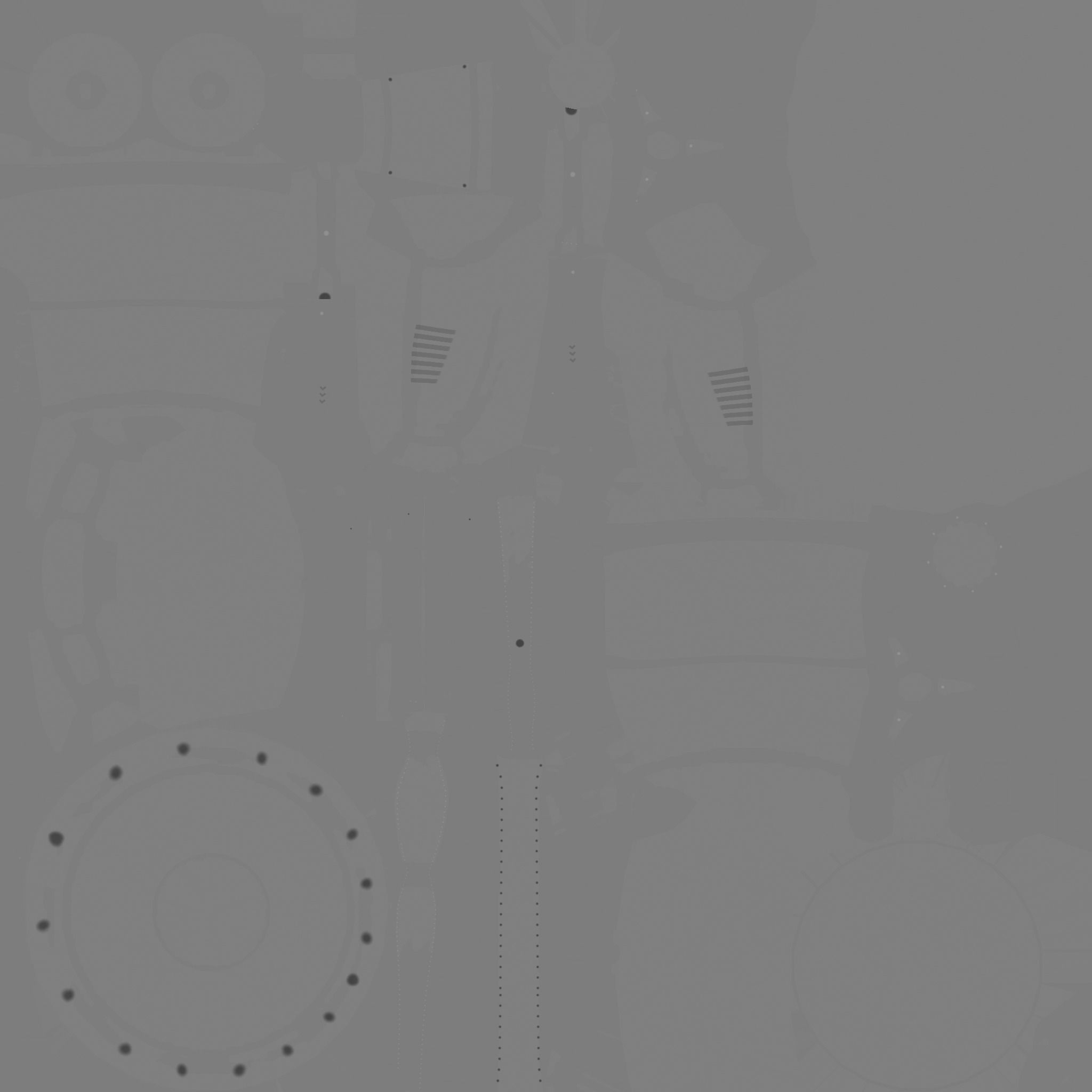 Robotic Arm A02 Bright Steel - Character Design SciFi Low-poly 3D model_20