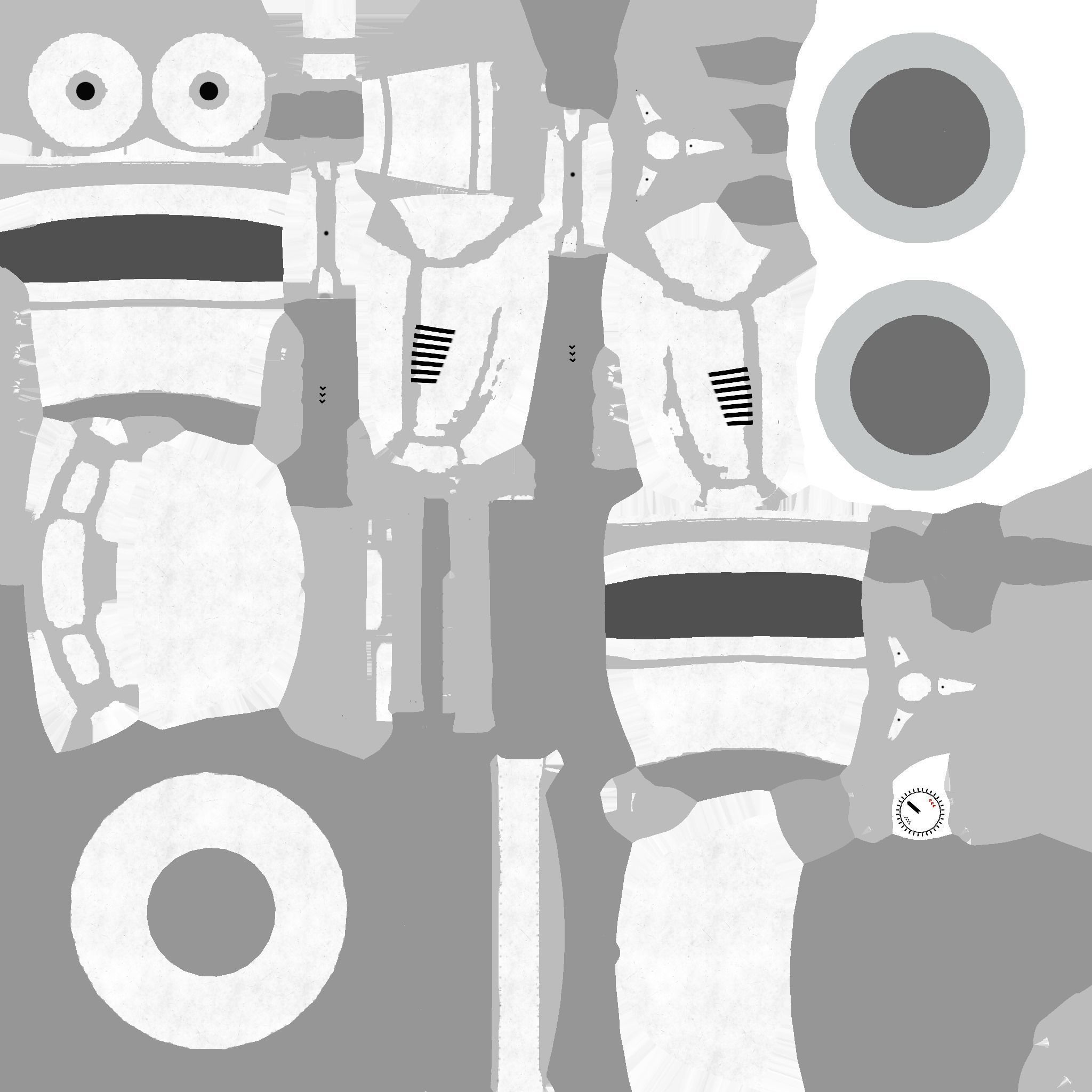 Robotic Arm A02 Bright Steel - Character Design SciFi Low-poly 3D model_19