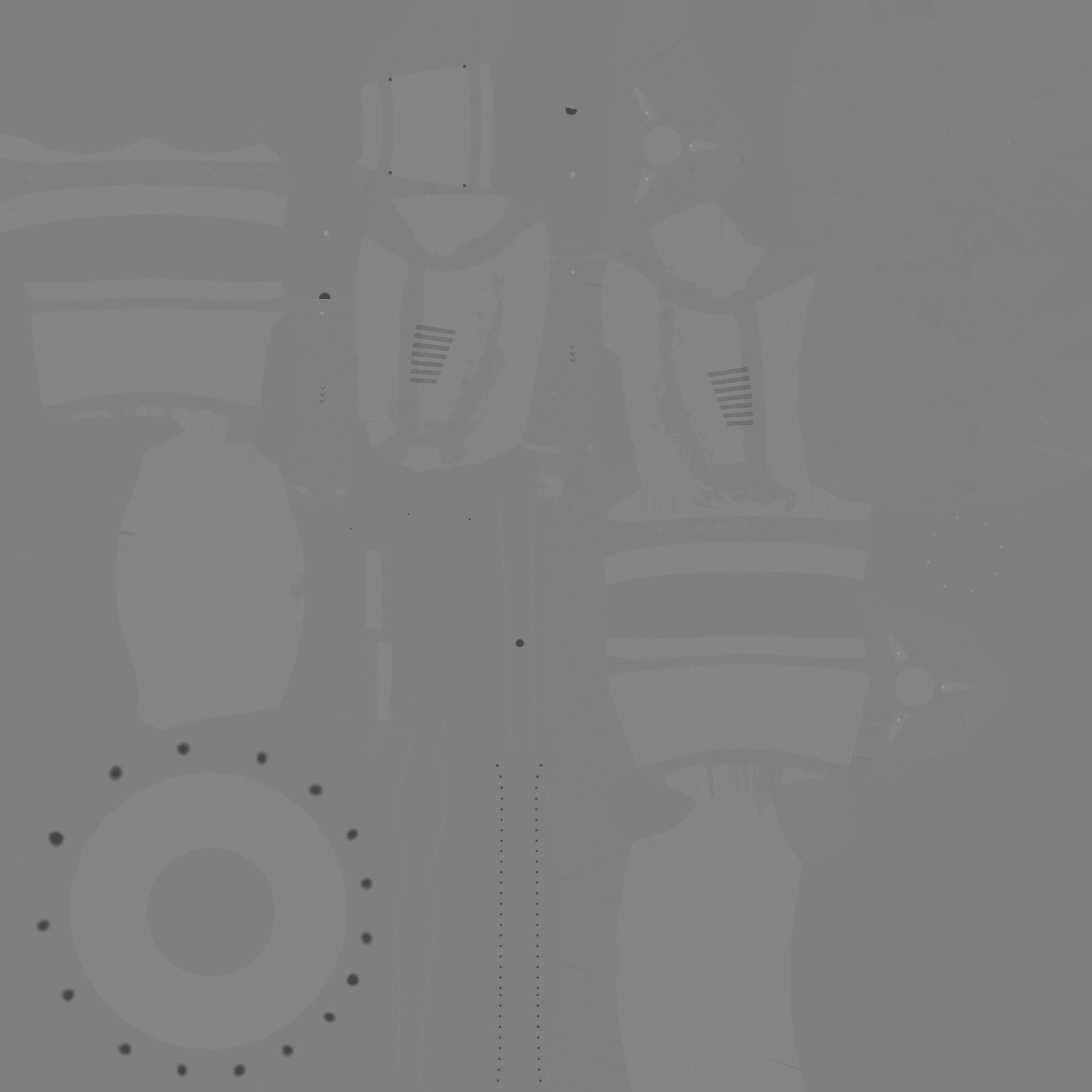 Robotic Arm A04 Red - Character Design SciFi Low-poly 3D model_20