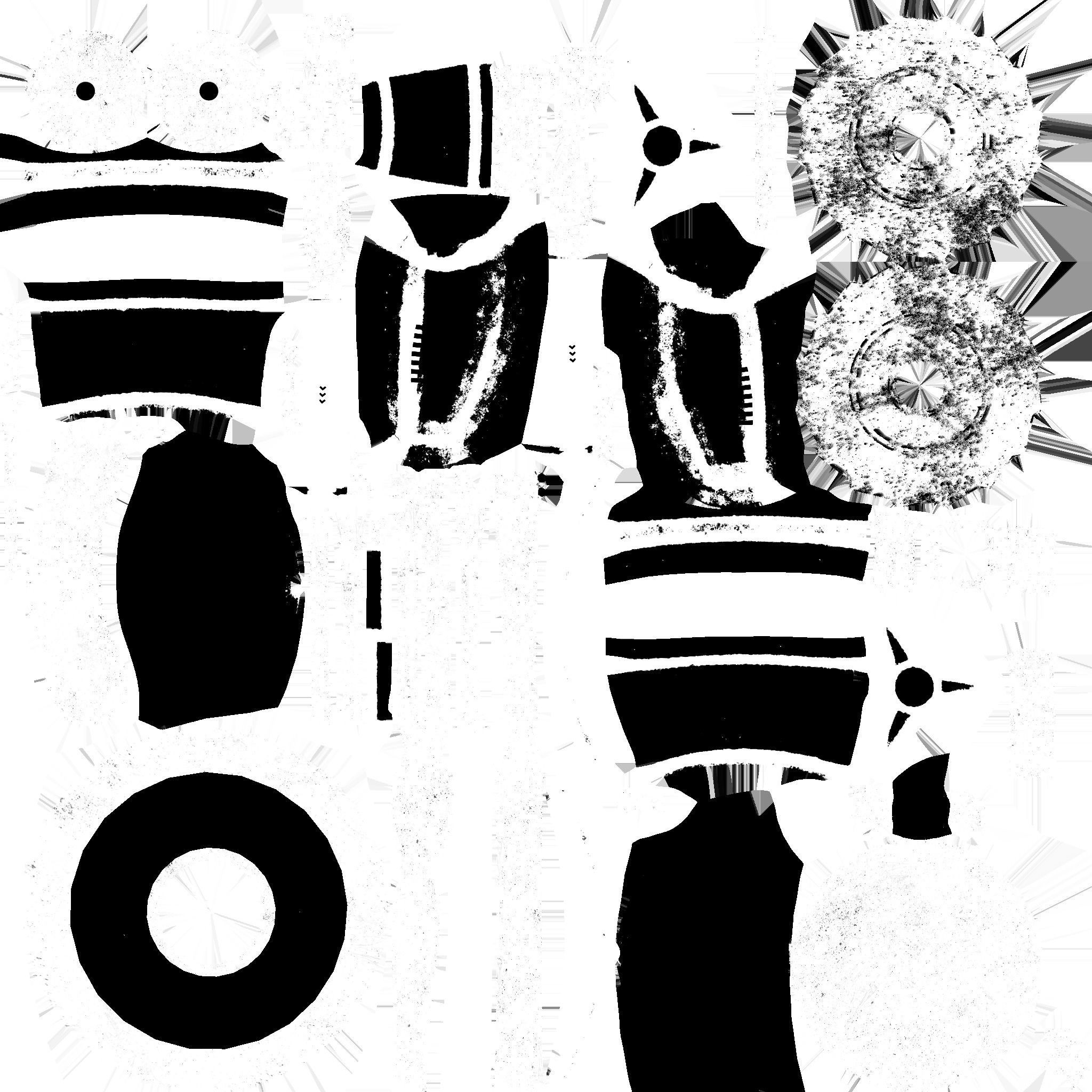 Robotic Arm A04 Red - Character Design SciFi Low-poly 3D model_21