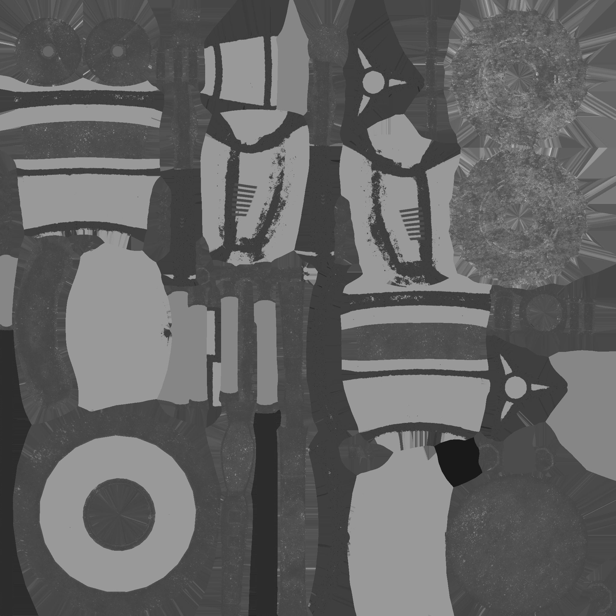 Robotic Arm A04 Red - Character Design SciFi Low-poly 3D model_24