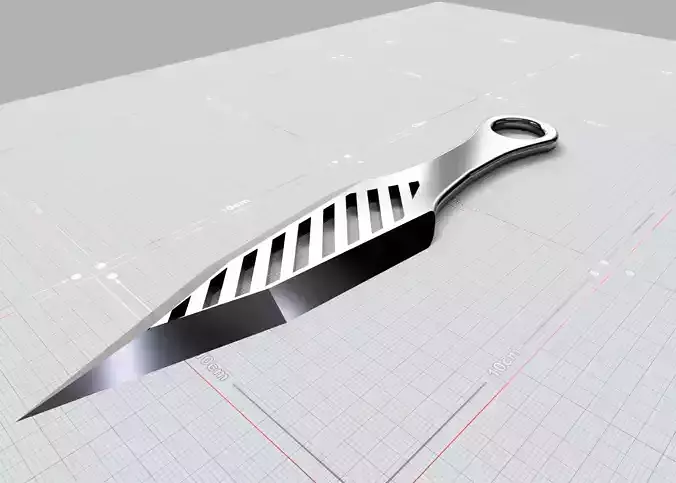 3D Printable Flat Kunai