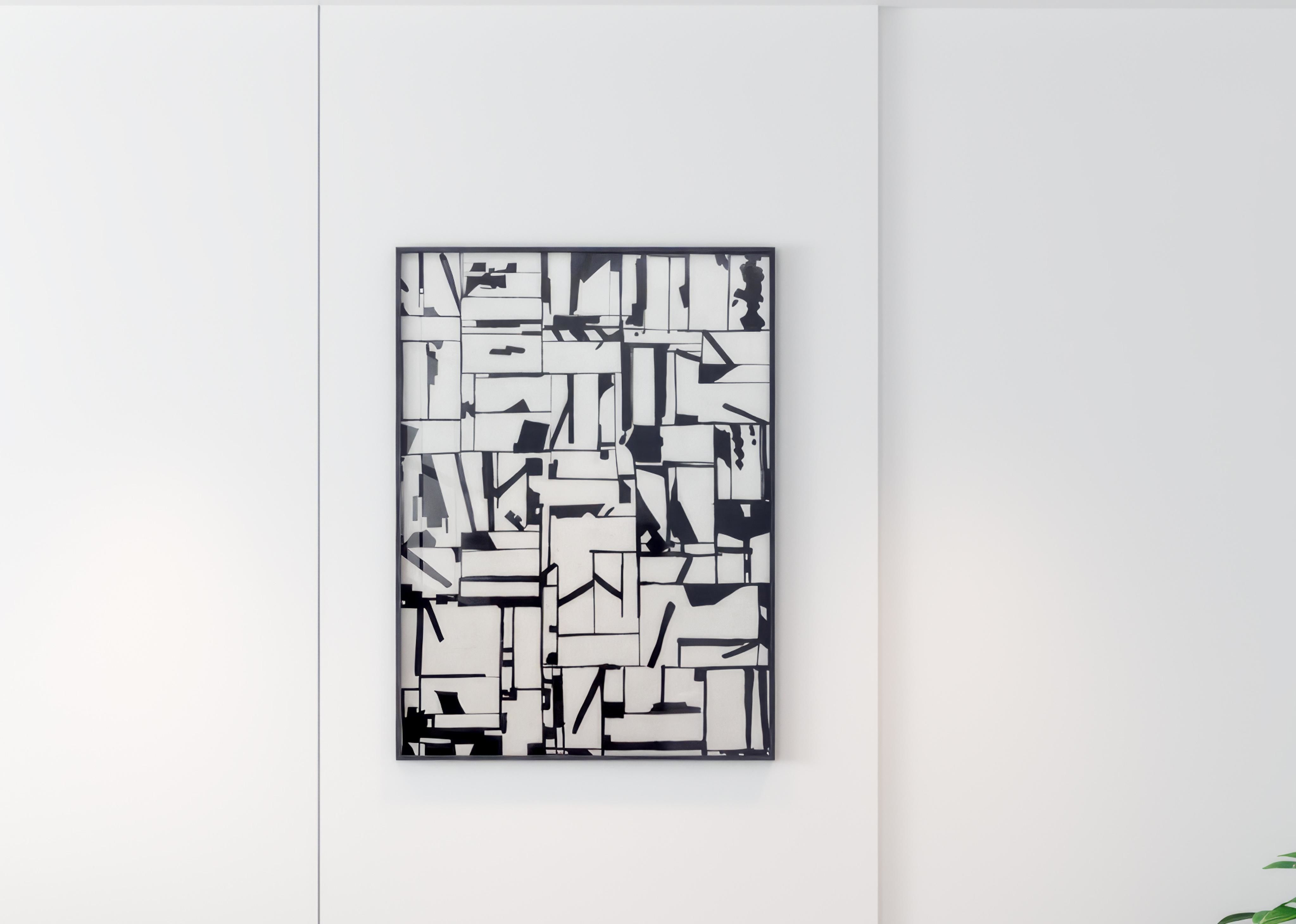 Modern table bedside 3D model_3