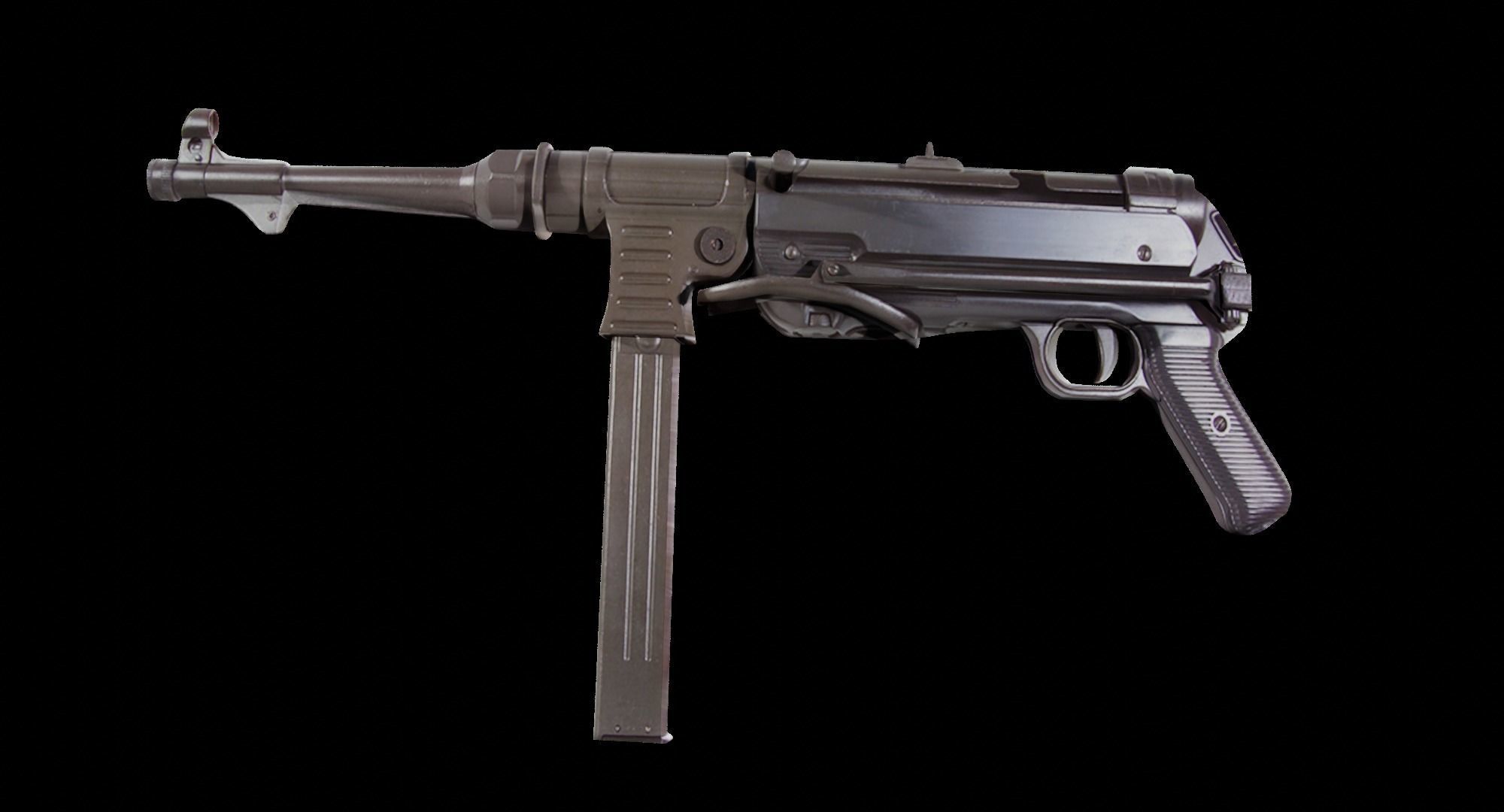 World War 2 German Gun MP40 3D model_1