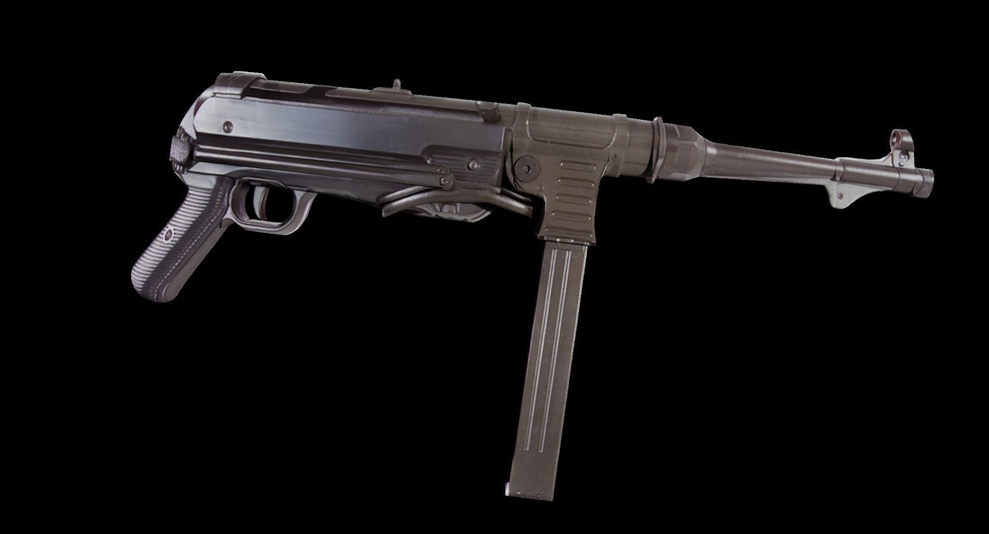 World War 2 German Gun MP40 3D model_2