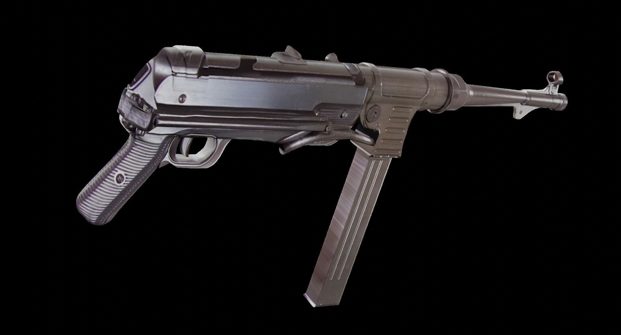 World War 2 German Gun MP40 3D model_3