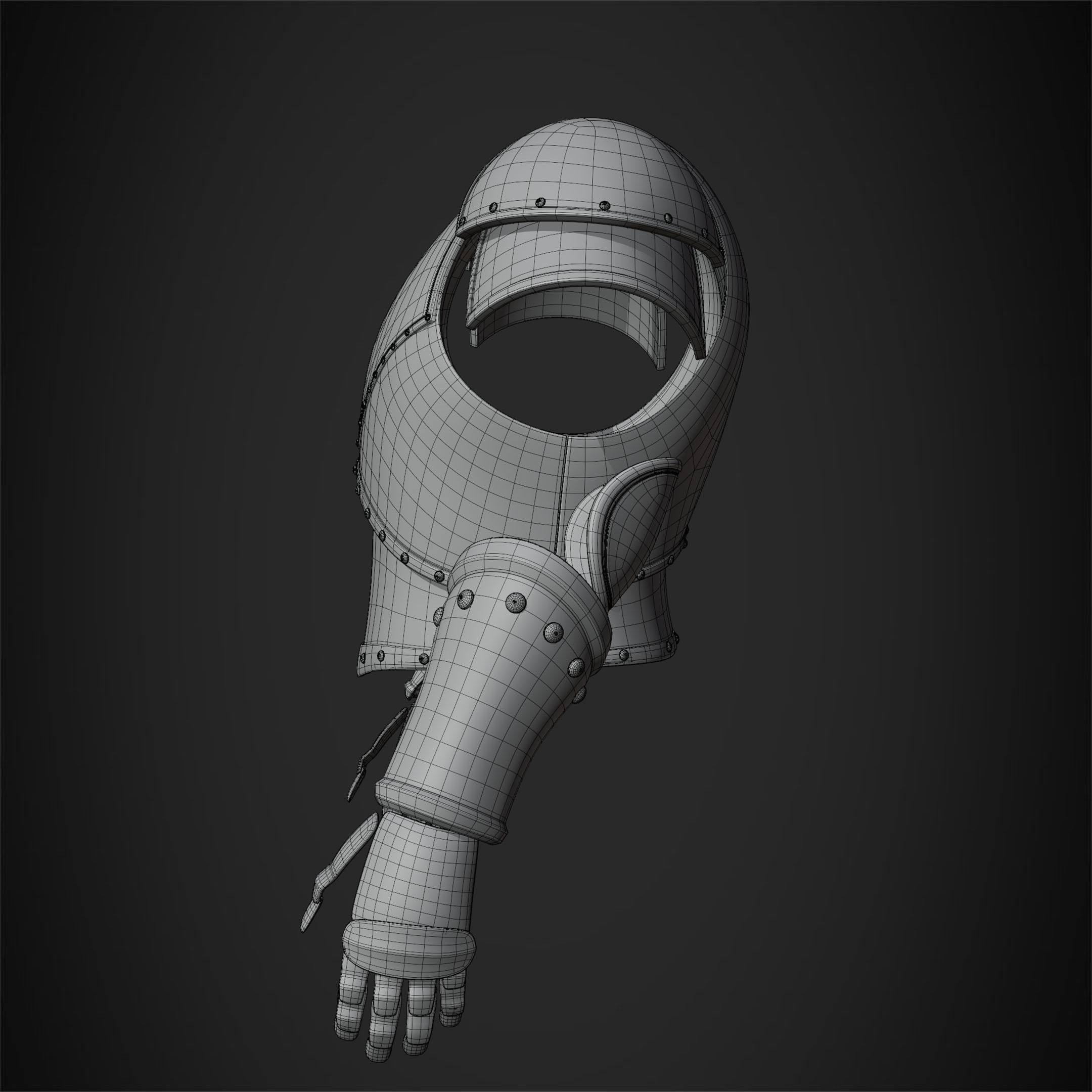 Dark Souls Faraam Armor for Cosplay 3D print model_14