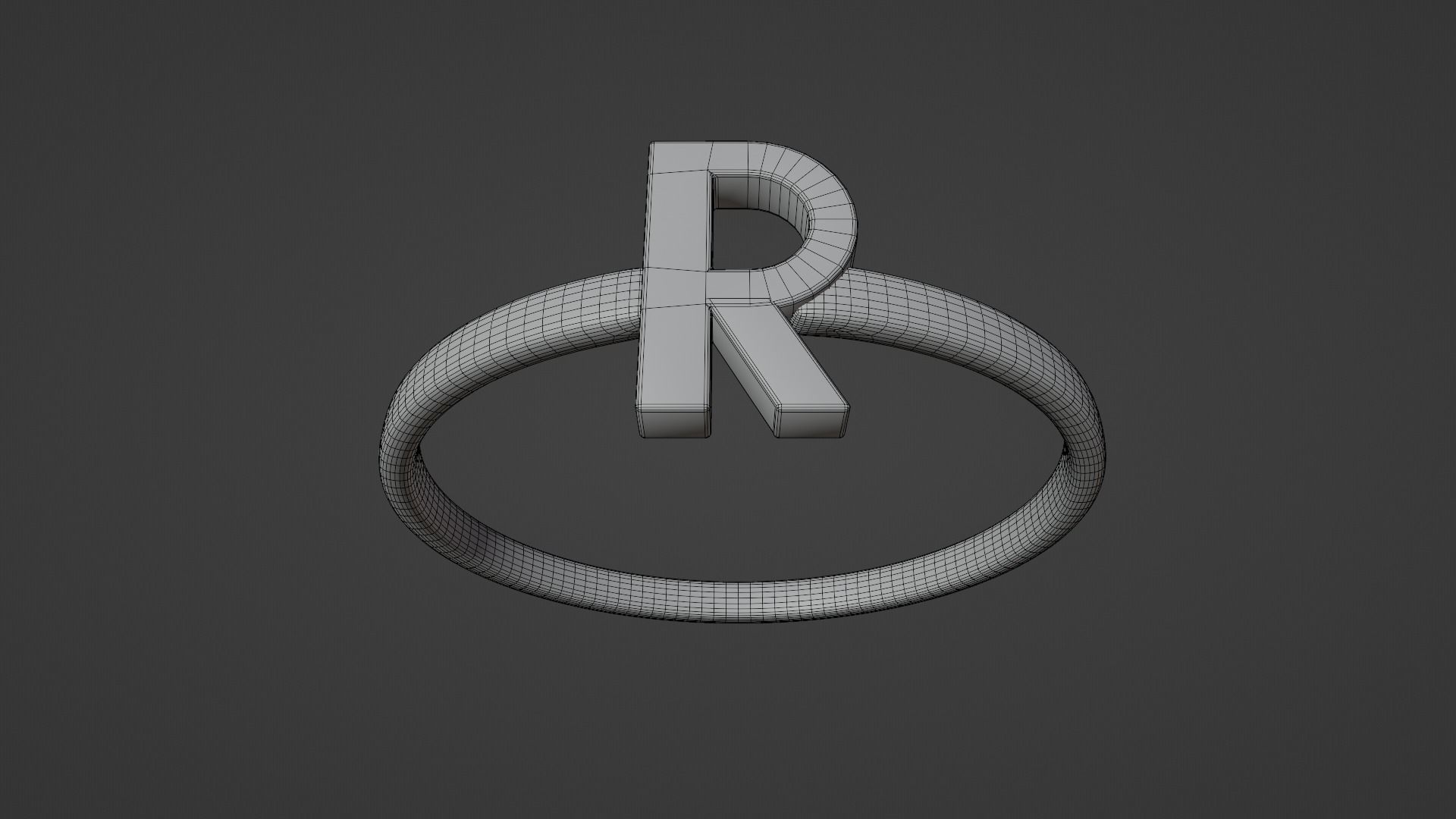 Alphabet Rings Q R S T 3D print model_6