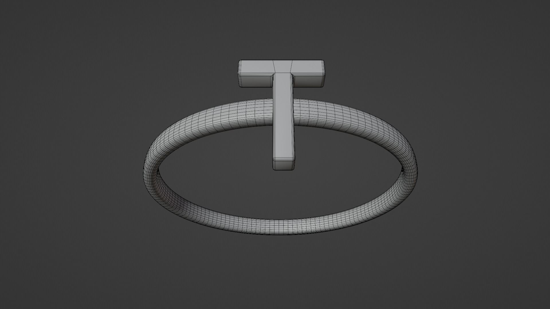 Alphabet Rings Q R S T 3D print model_8