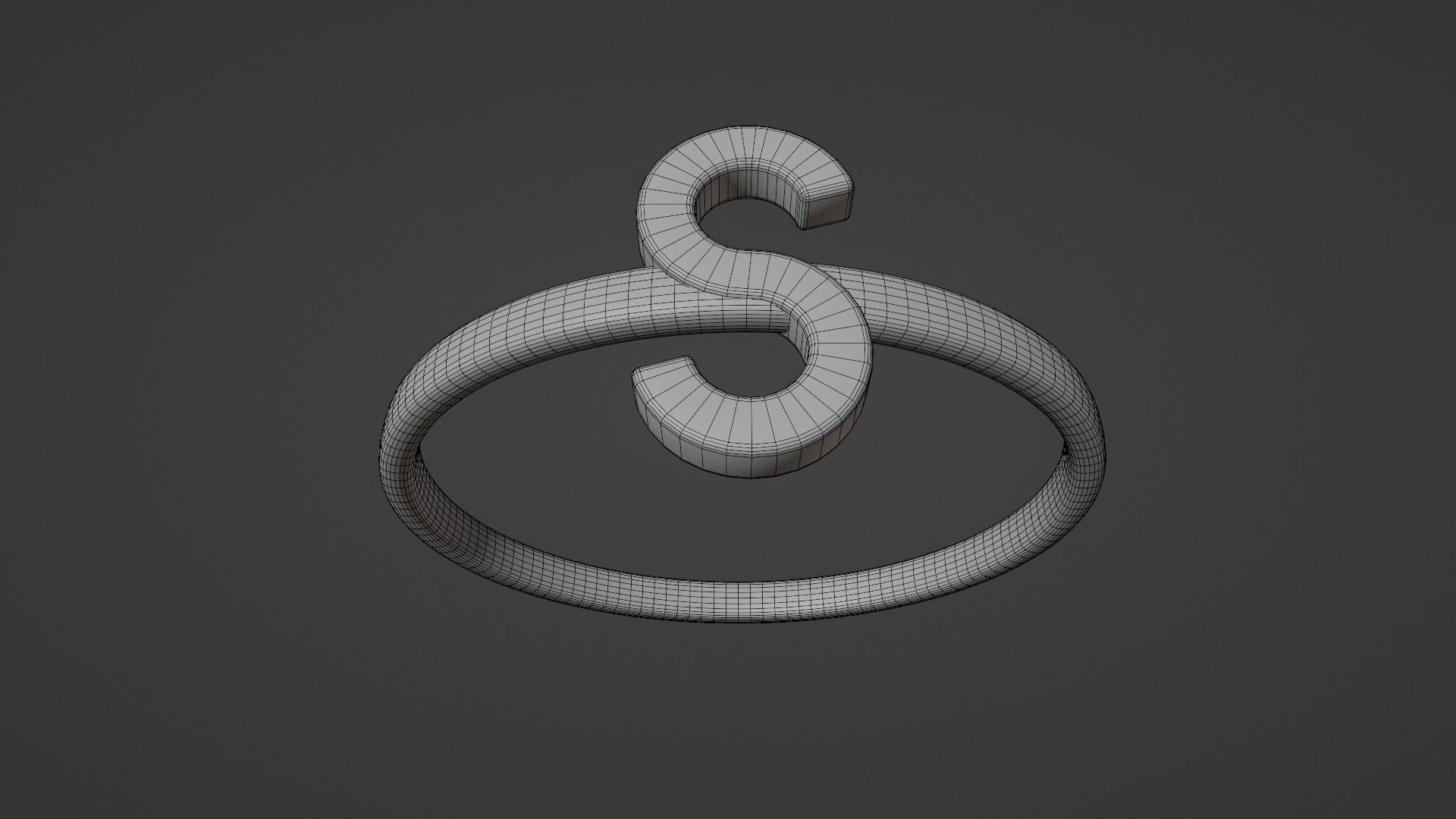 Alphabet Rings Q R S T 3D print model_7