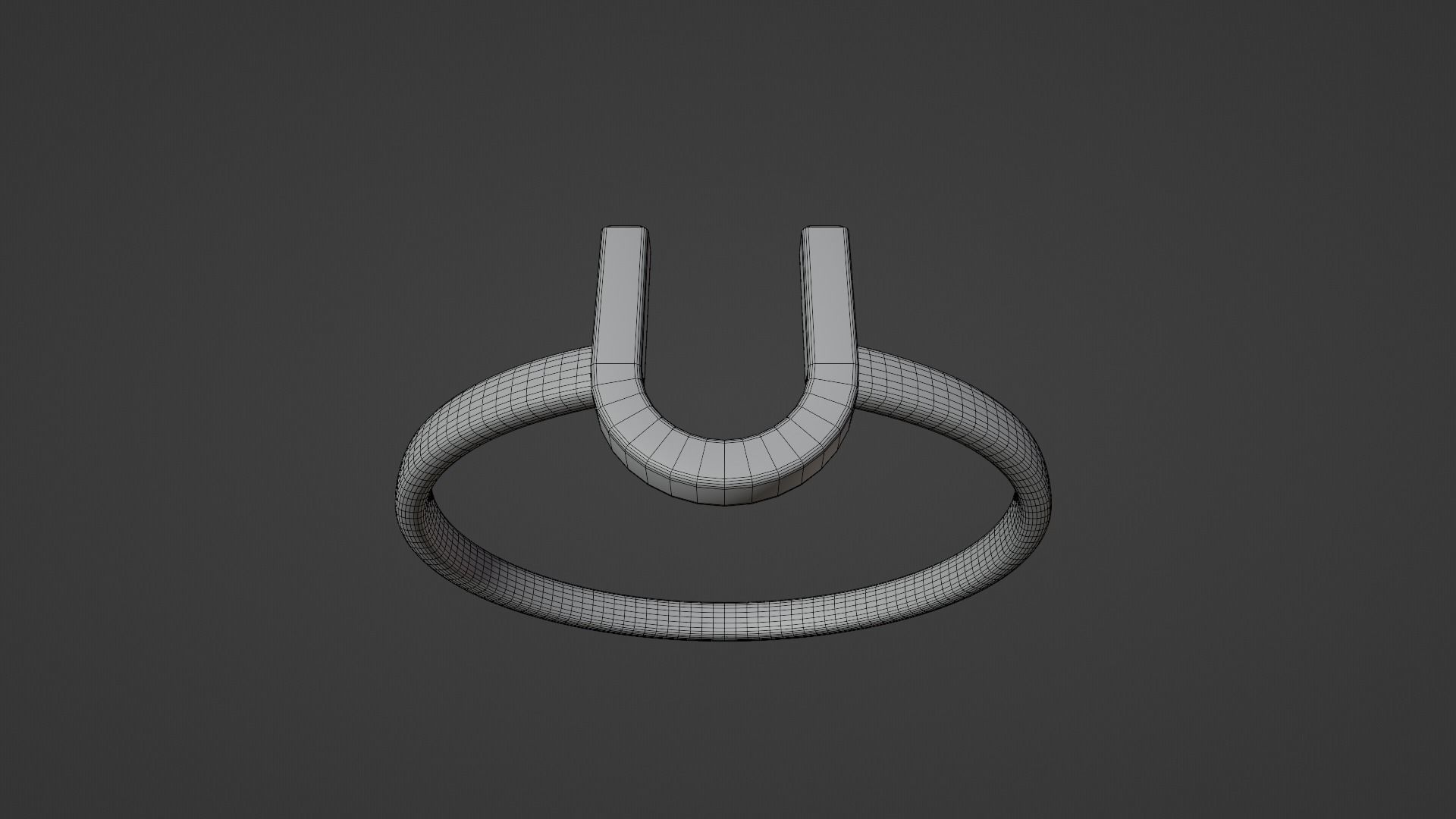 Alphabet Rings U V W X Y Z 3D print model_7