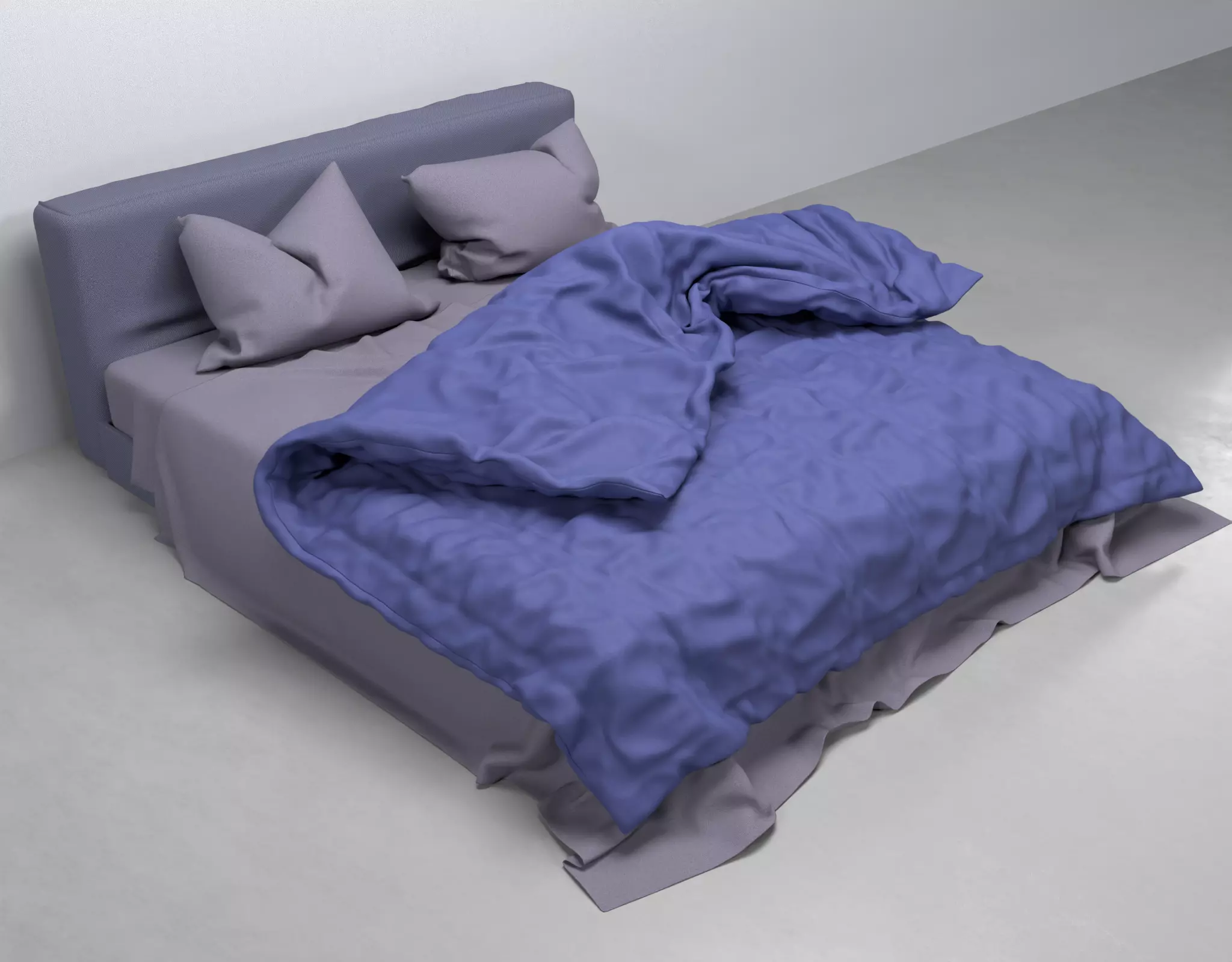 Modern Bed 3D model_0