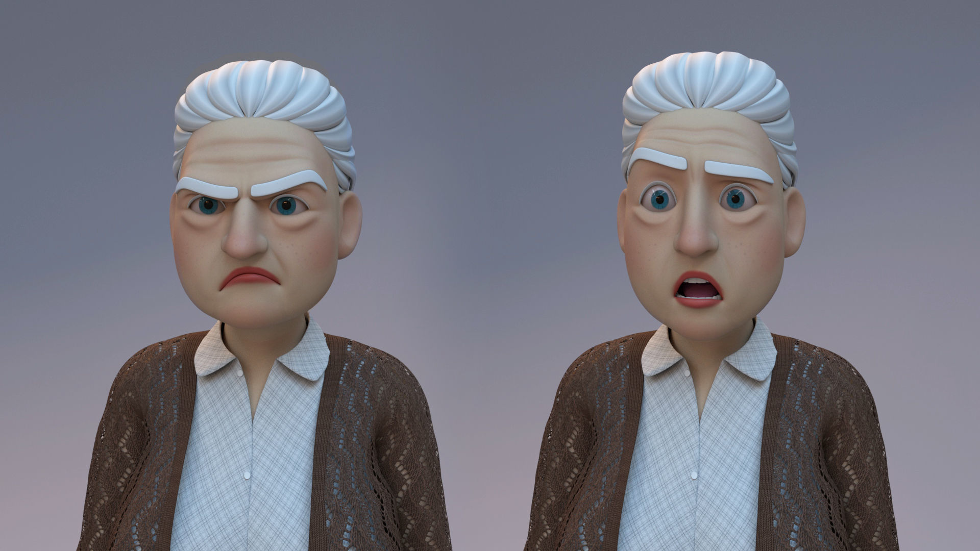 Old Woman  3D model_4