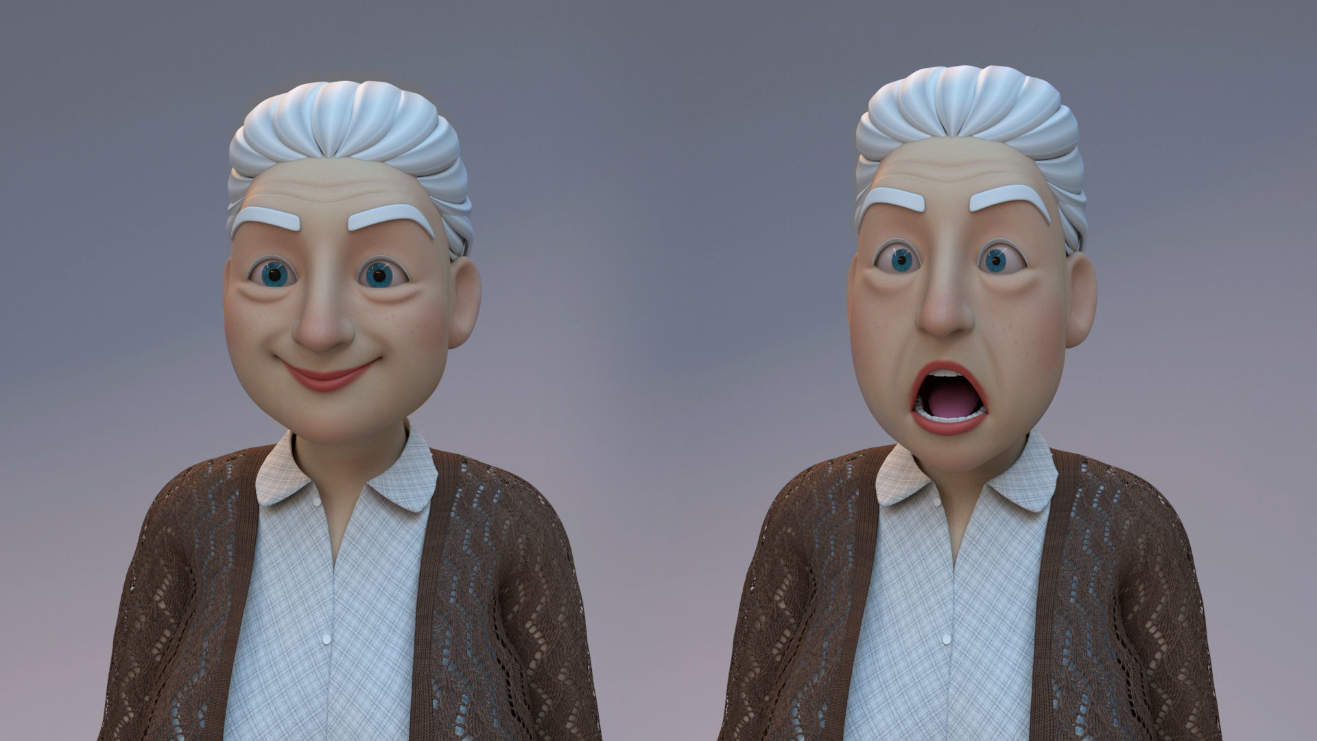 Old Woman  3D model_2