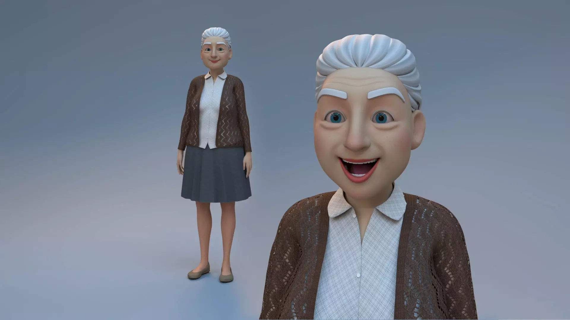 Old Woman  3D model_0