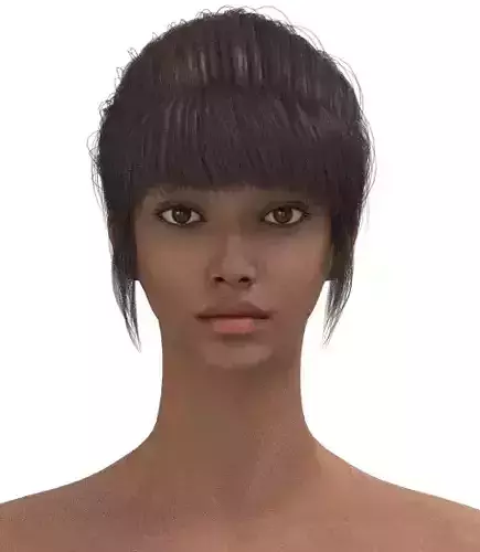 Short hair 043-FV2 for FV2 3D model from Clo3D Software