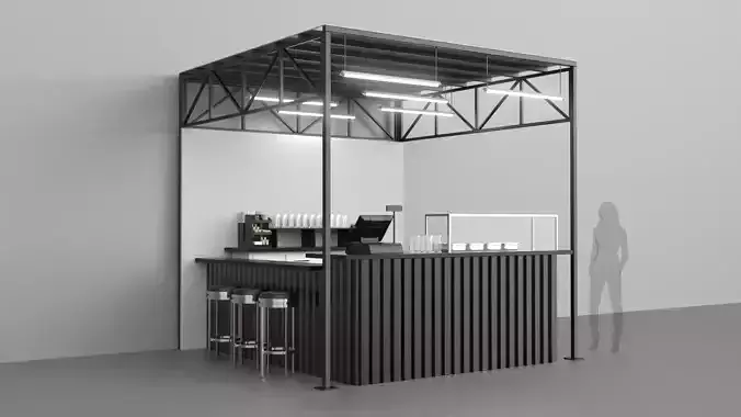 Stand Bar 2 3D model