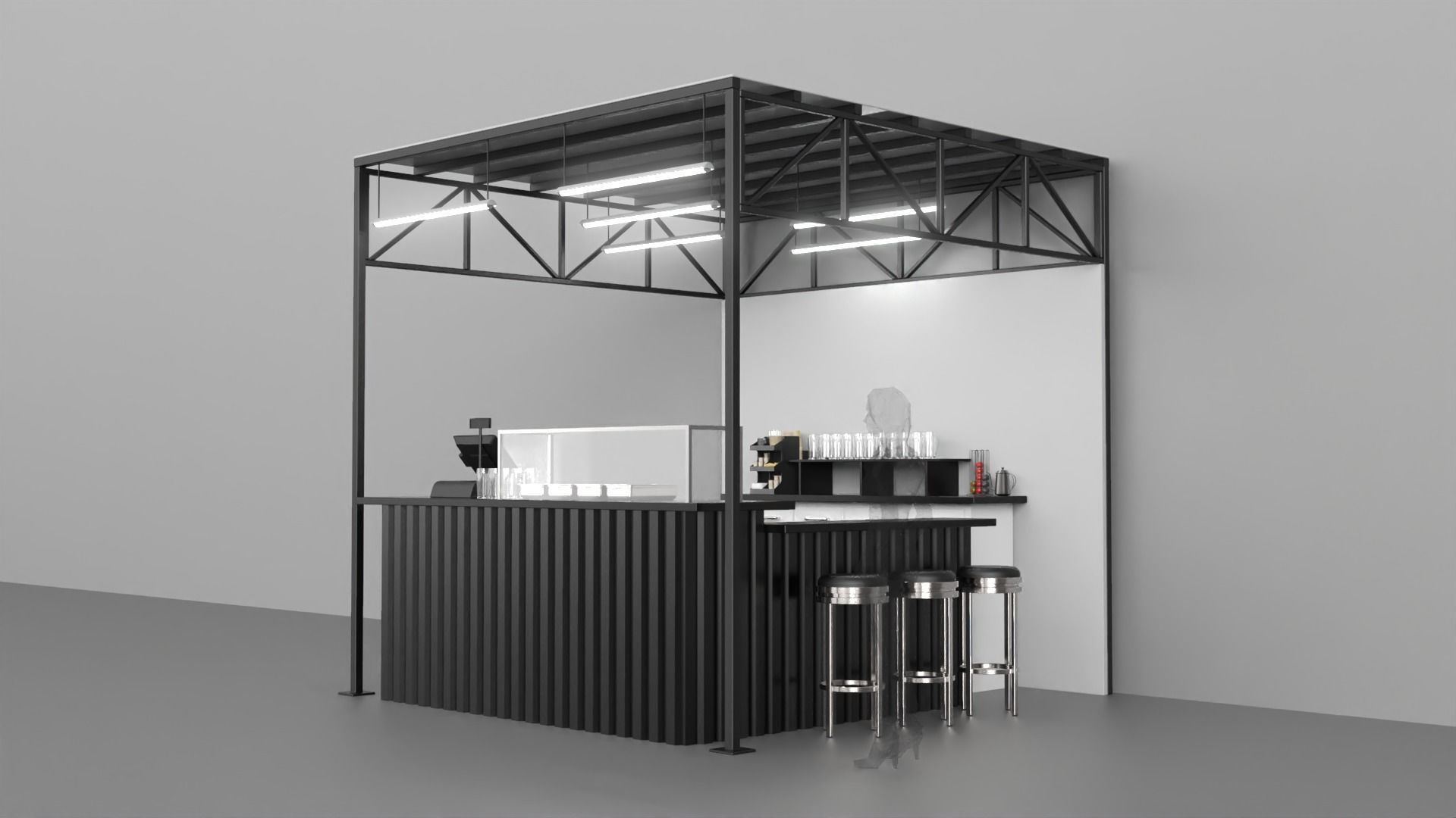 Stand Bar 2 3D model_2