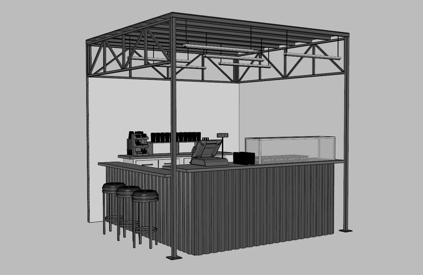 Stand Bar 2 3D model_10