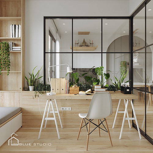Scandinavian Apartment 3D model 7