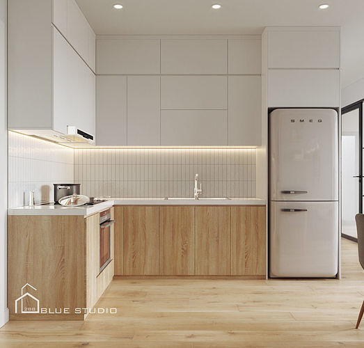 Scandinavian Apartment 3D model 5