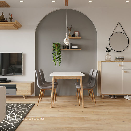 Scandinavian Apartment 3D model 3