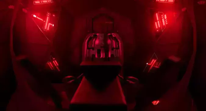 Tie Fighter Cockpit Star Wars Low-poly 3D model