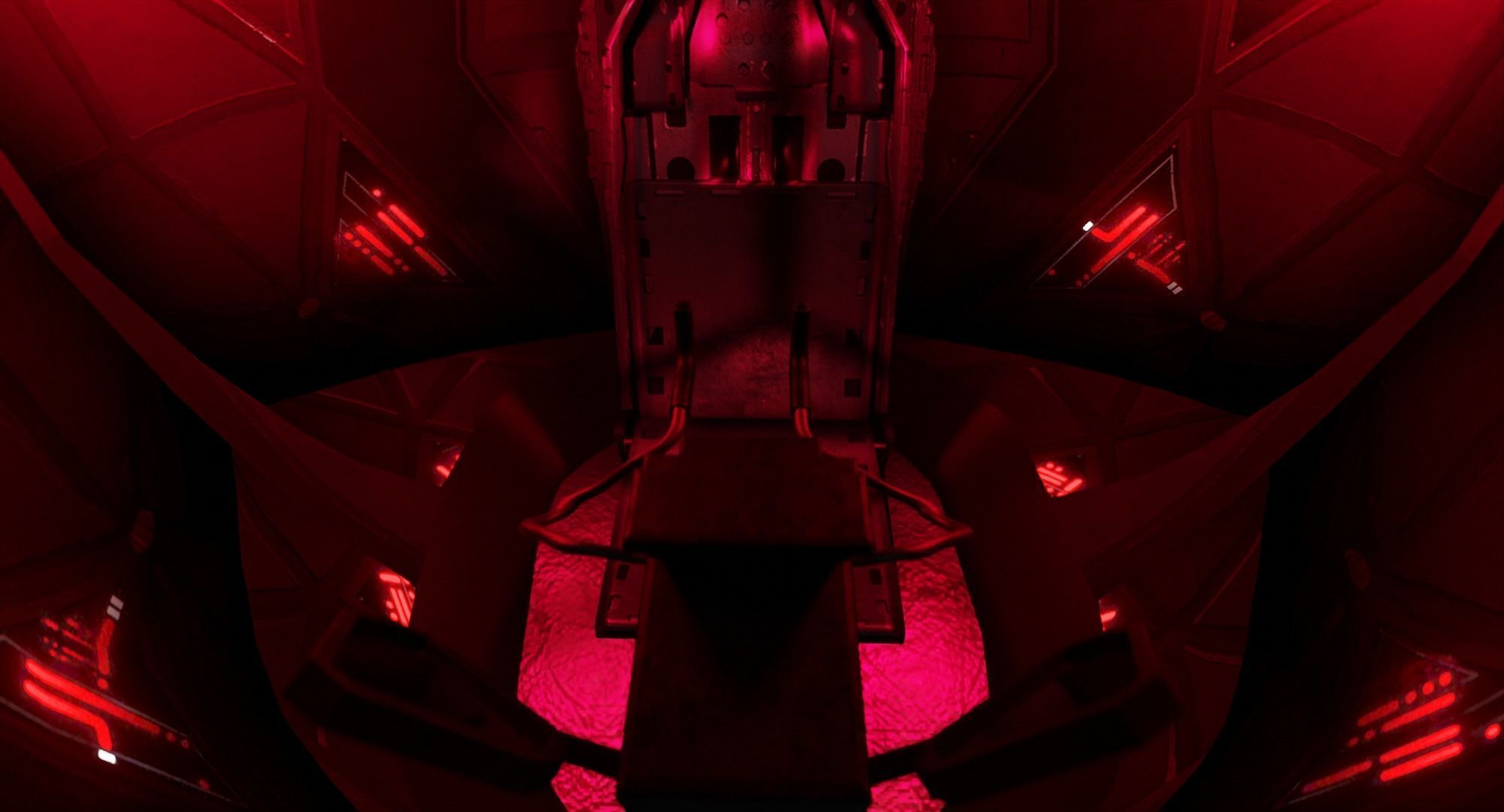 Tie Fighter Cockpit Star Wars Low-poly 3D model_6