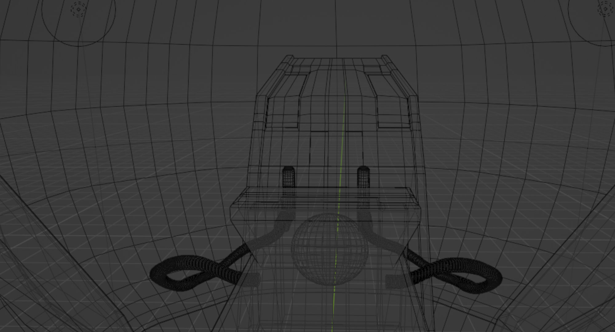 Tie Fighter Cockpit Star Wars Low-poly 3D model_10