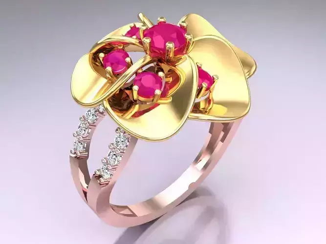 Flower Rings - Womens Ring - N6567