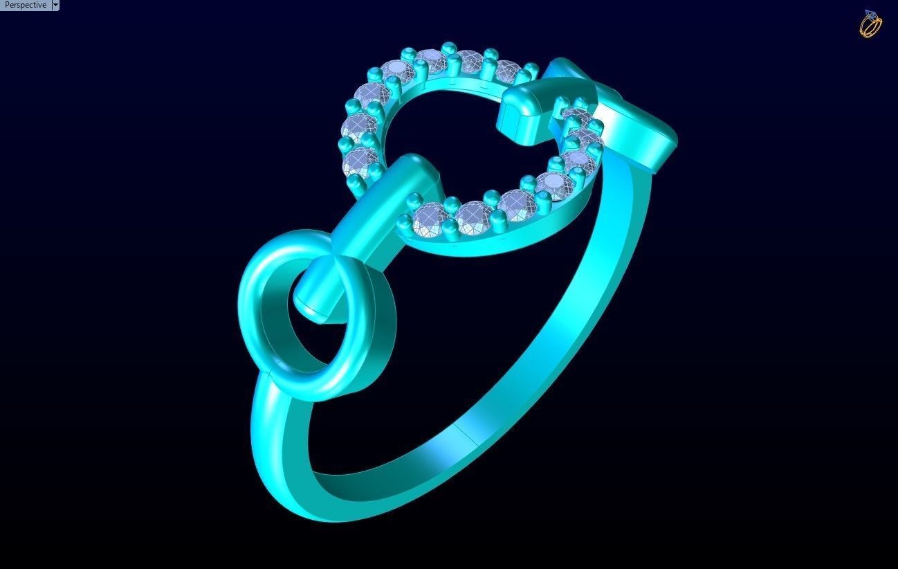 Diamond Ring  - N6626 3D print model_9