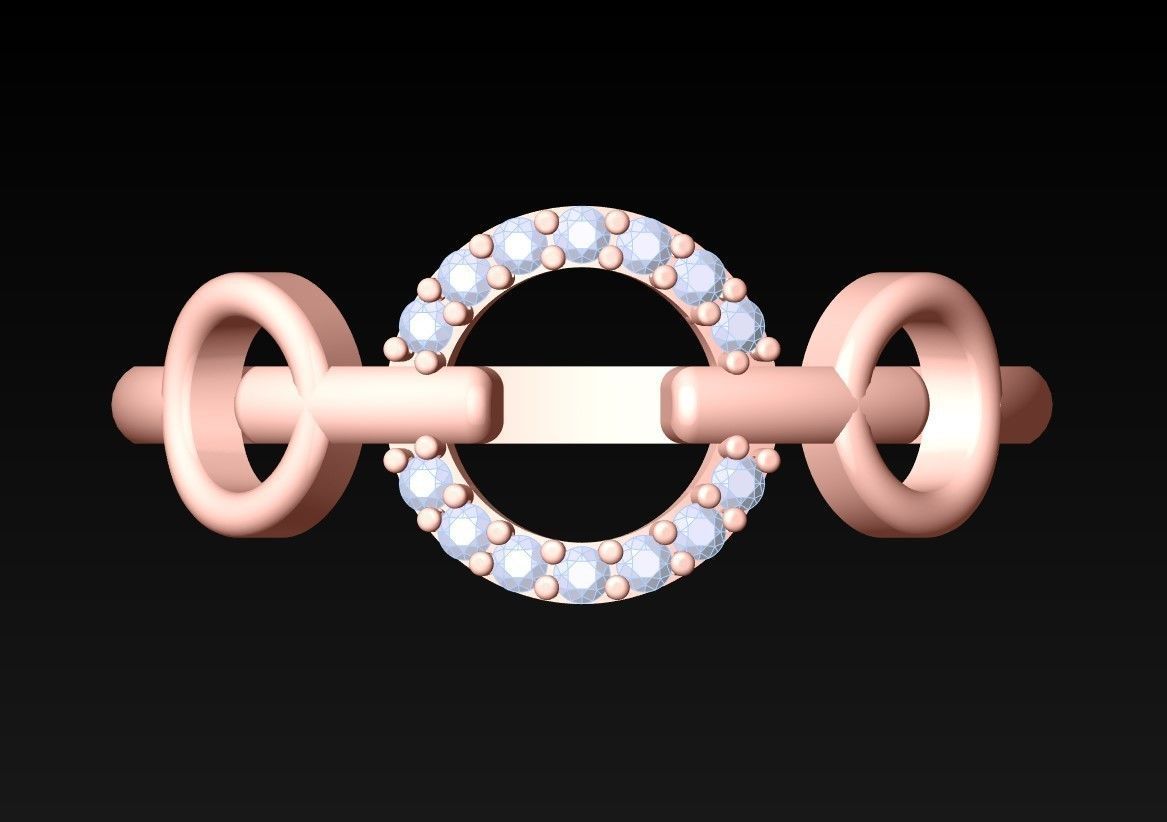 Diamond Ring  - N6626 3D print model_4