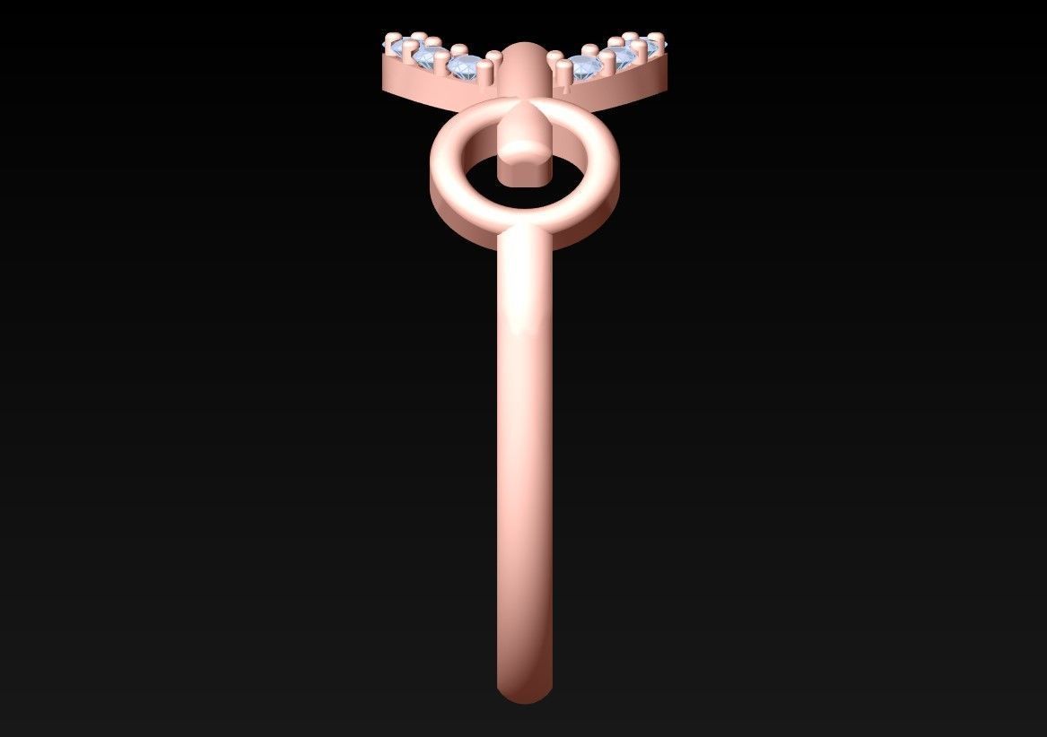 Diamond Ring  - N6626 3D print model_5