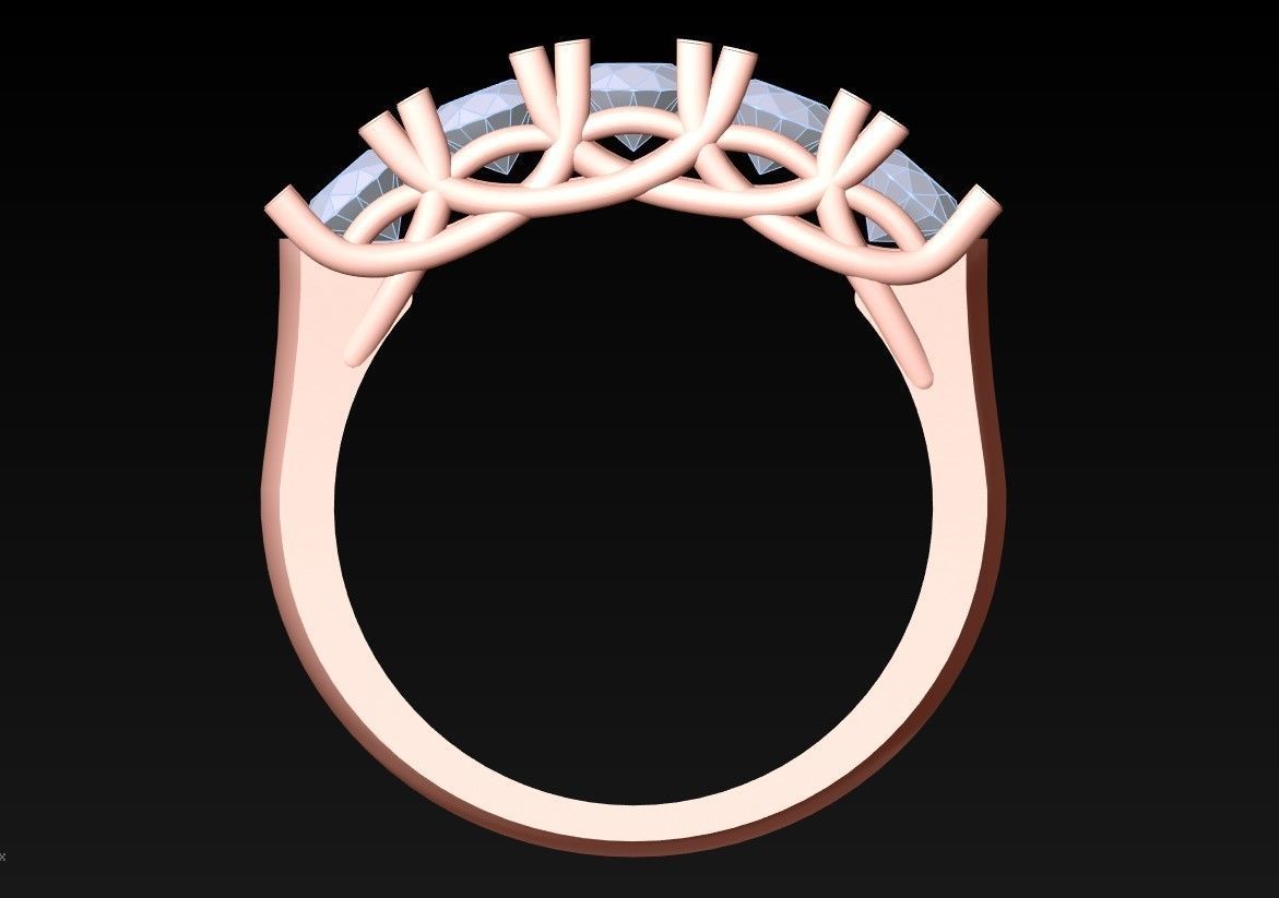 Diamond Ring  - N3792 3D print model_6