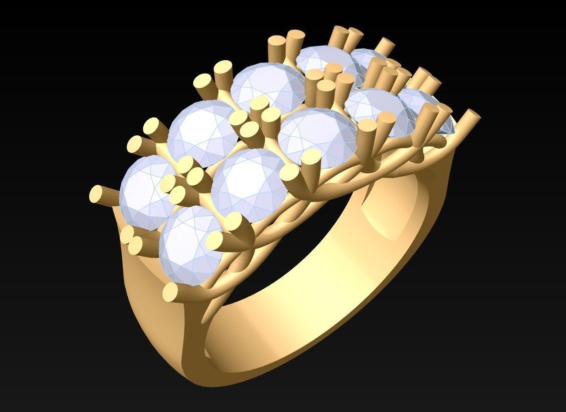 Diamond Ring  - N3792 3D print model_1
