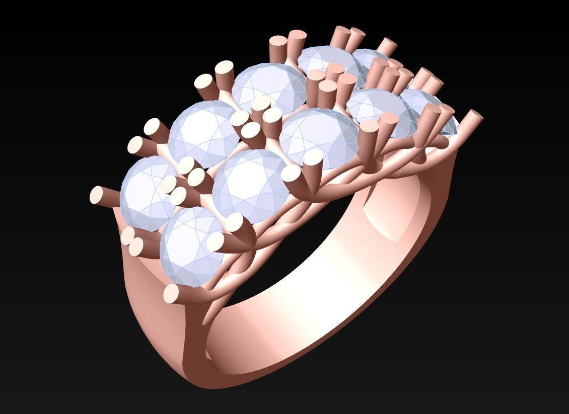 Diamond Ring  - N3792 3D print model_2