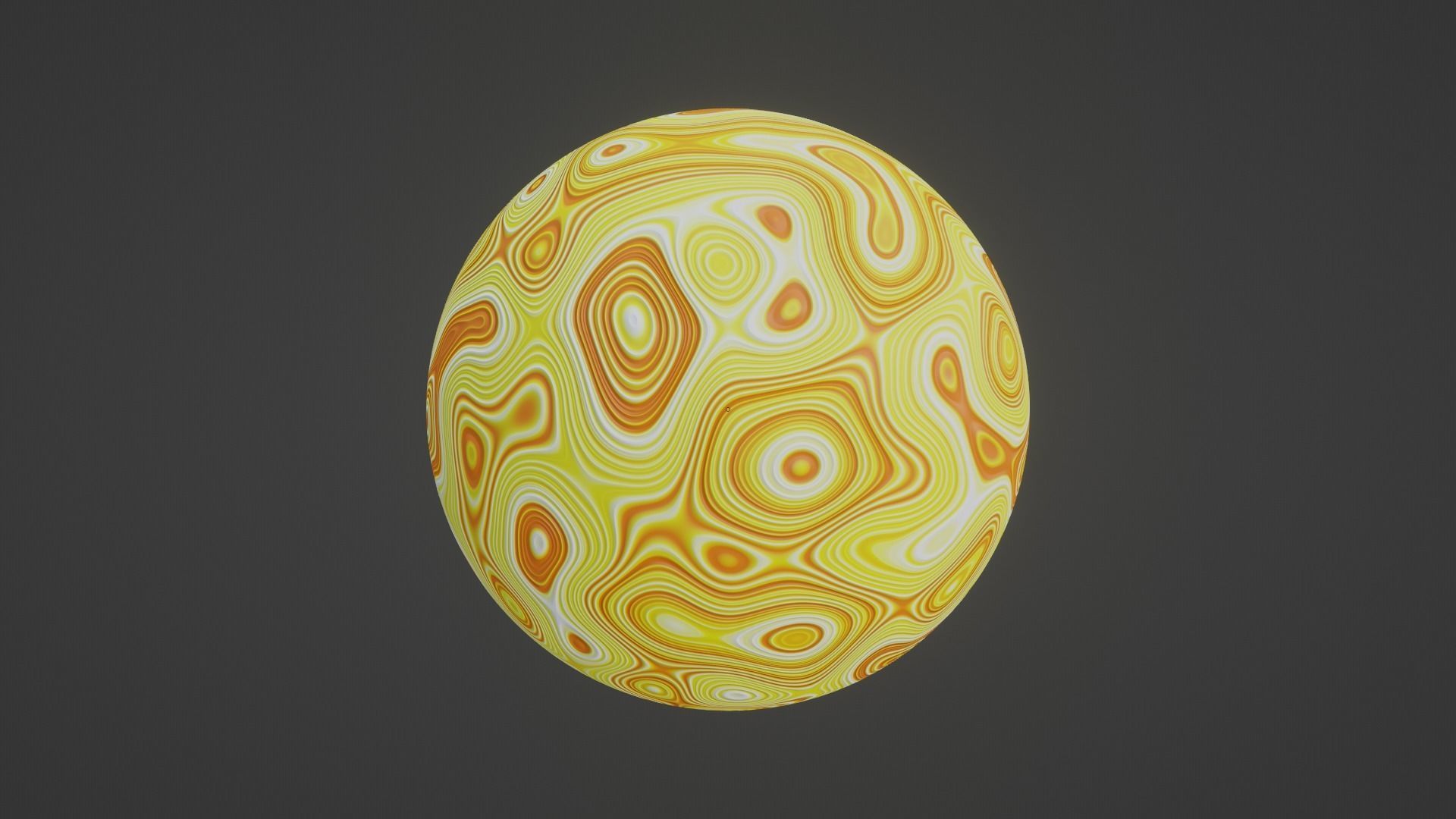 Chromatic Procedural Shader Sphere - Abstract 3D Design 3D model_7