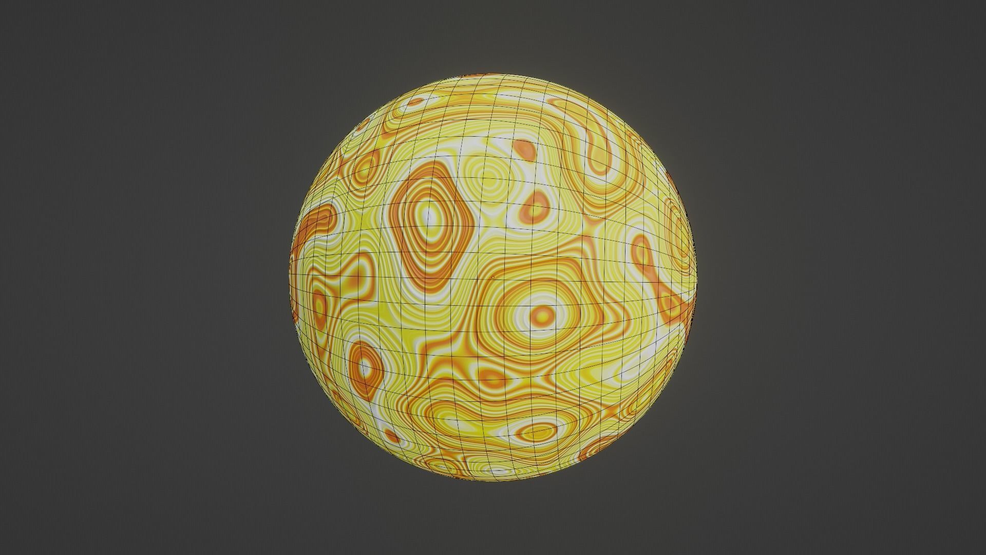 Chromatic Procedural Shader Sphere - Abstract 3D Design 3D model_6