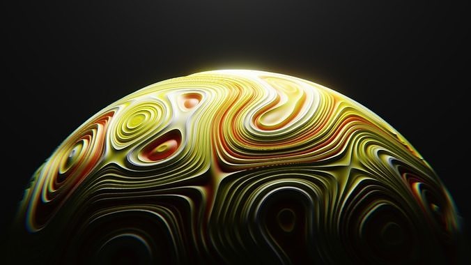 Chromatic Elevation Shader - Topographic Surface 3D model