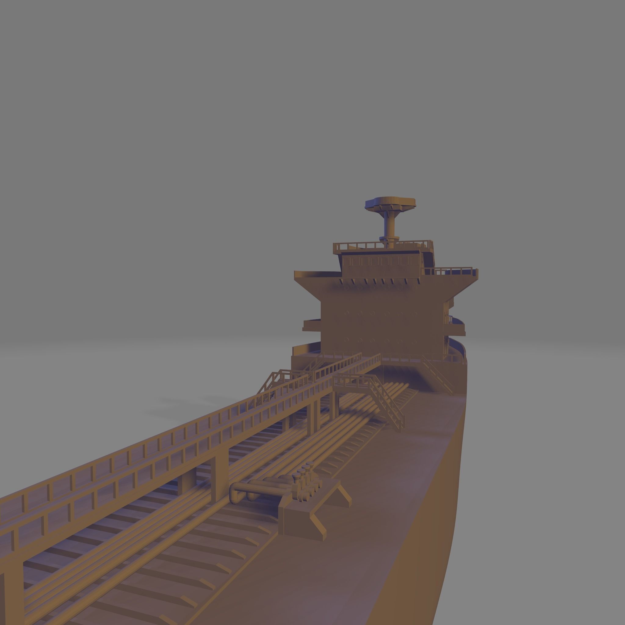 Tanker ship miniature 3D print model_6