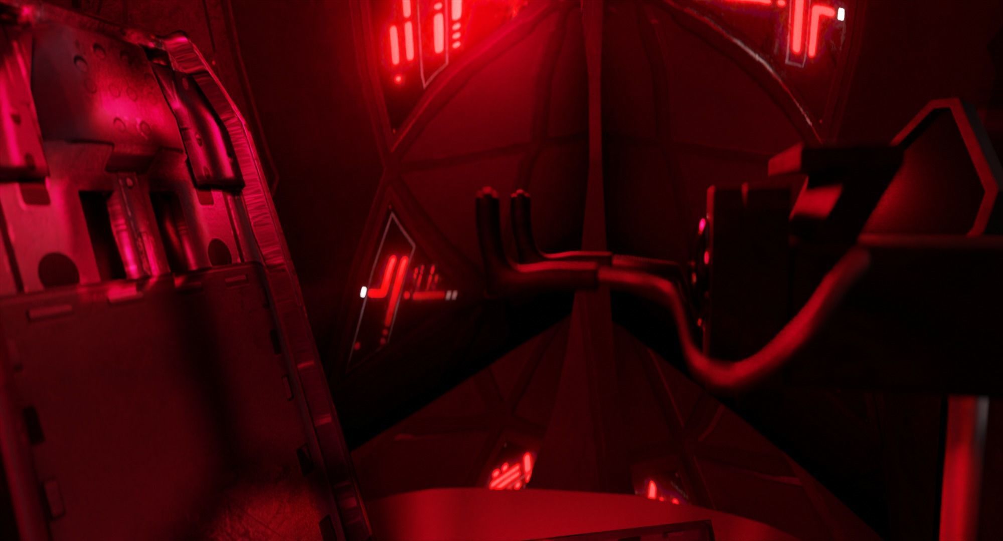 Darth Vader Tie Fighter - Star Wars Low-poly 3D model_19