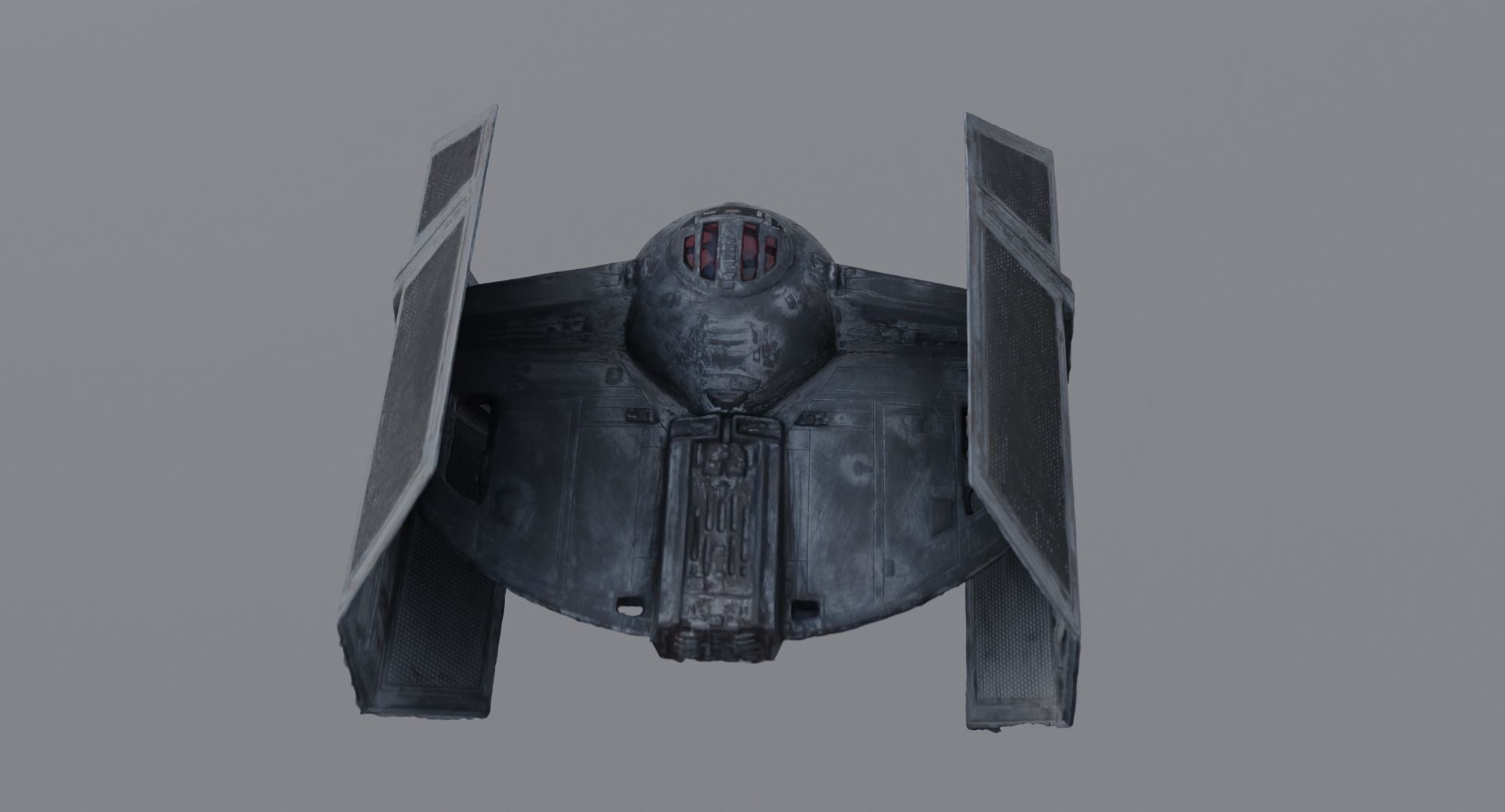 Darth Vader Tie Fighter - Star Wars Low-poly 3D model_12