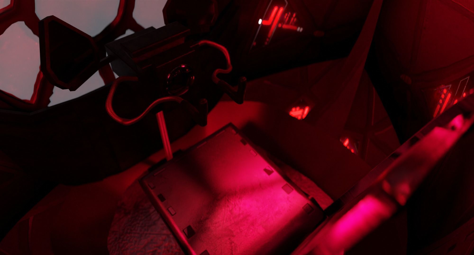 Darth Vader Tie Fighter - Star Wars Low-poly 3D model_21