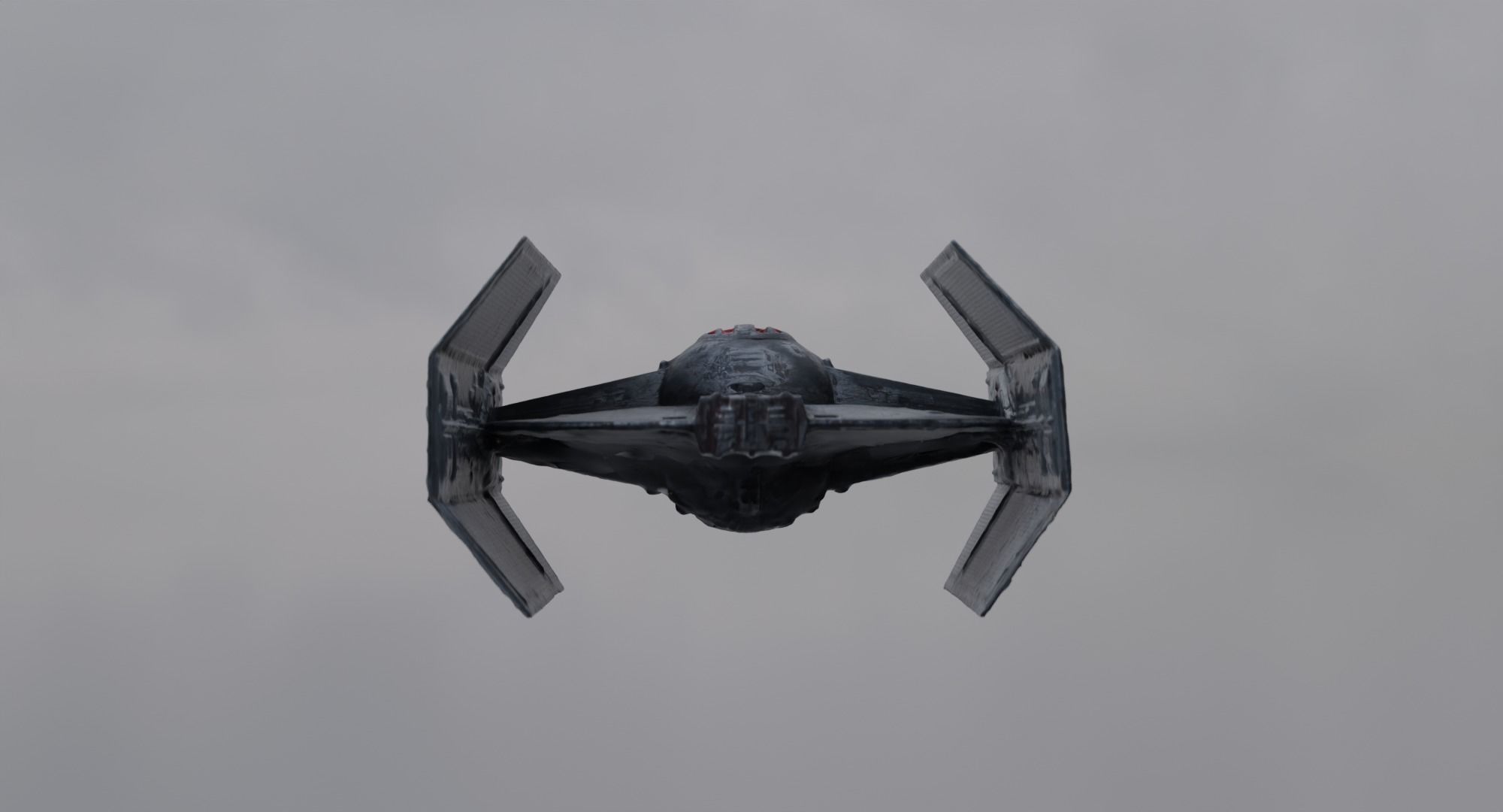 Darth Vader Tie Fighter - Star Wars Low-poly 3D model_11